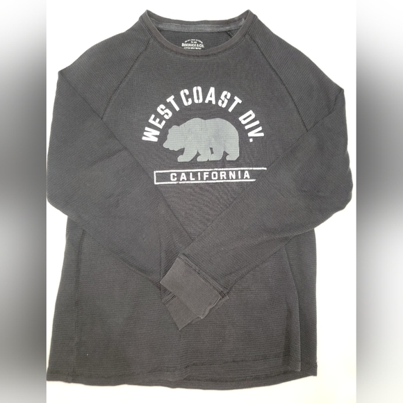 Black and White Crewneck Sweater with Bear Graphic - Picture 1 of 8